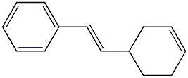 [2-(3-Cyclohexenyl)ethenyl]benzene Struktur