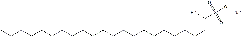 1-Hydroxydocosane-1-sulfonic acid sodium salt Struktur