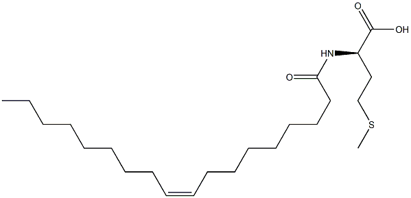 (R)-4-(Methylthio)-2-[[(Z)-1-oxo-9-octadecenyl]amino]butyric acid Struktur