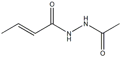 1-Crotonoyl-2-acetylhydrazine Struktur