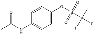 N-[4-(Trifluoromethylsulfonyloxy)phenyl]acetamide Struktur