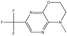 3,4-Dihydro-4-methyl-7-(trifluoromethyl)-2H-pyrazino[2,3-b]-1,4-oxazine Struktur