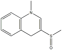 1-Methyl-3-(methylsulfinyl)-1,4-dihydroquinoline Struktur