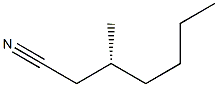 [R,(-)]-3-Methylheptanenitrile Struktur
