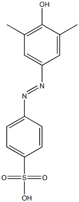 4-(4-Hydroxy-3,5-dimethylphenylazo)benzenesulfonic acid Struktur