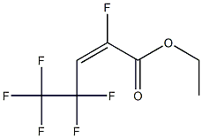 (E)-2,4,4,5,5,5-Hexafluoro-2-pentenoic acid ethyl ester Struktur