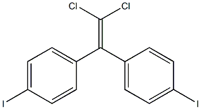 1,1-Dichloro-2,2-bis(4-iodophenyl)ethene Struktur