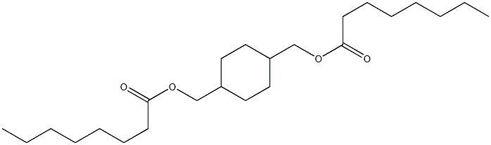 1,4-Cyclohexanedimethanol dioctanoate Struktur