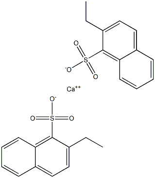 Bis(2-ethyl-1-naphthalenesulfonic acid)calcium salt Struktur