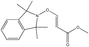 (E)-3-[(1,1,3,3-Tetramethyl-2,3-dihydro-1H-isoindol)-2-yloxy]propenoic acid methyl ester Struktur