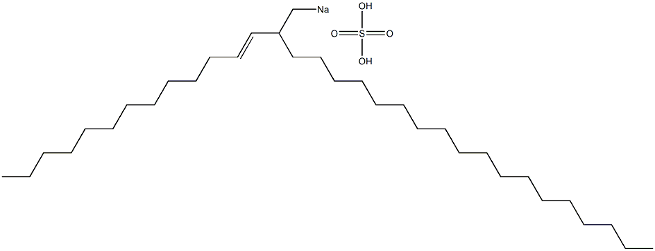 Sulfuric acid 2-(1-tridecenyl)icosyl=sodium ester salt Struktur