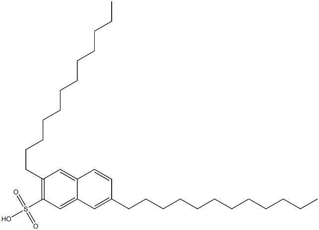 3,7-Didodecyl-2-naphthalenesulfonic acid Struktur