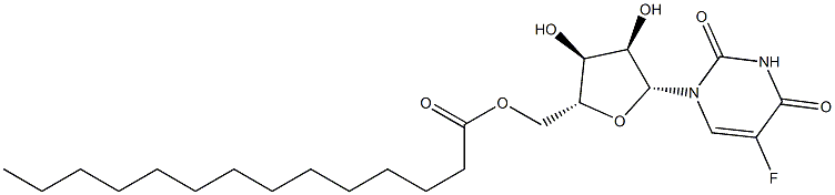 5-Fluoro-5'-O-tetradecanoyluridine Struktur