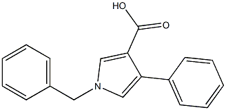 1-Benzyl-4-phenyl-1H-pyrrole-3-carboxylic acid Struktur