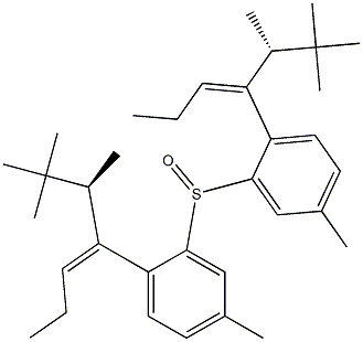 [(Z)-1-[(R)-1-Methylneopentyl]-1-butenyl]p-tolyl sulfoxide Struktur