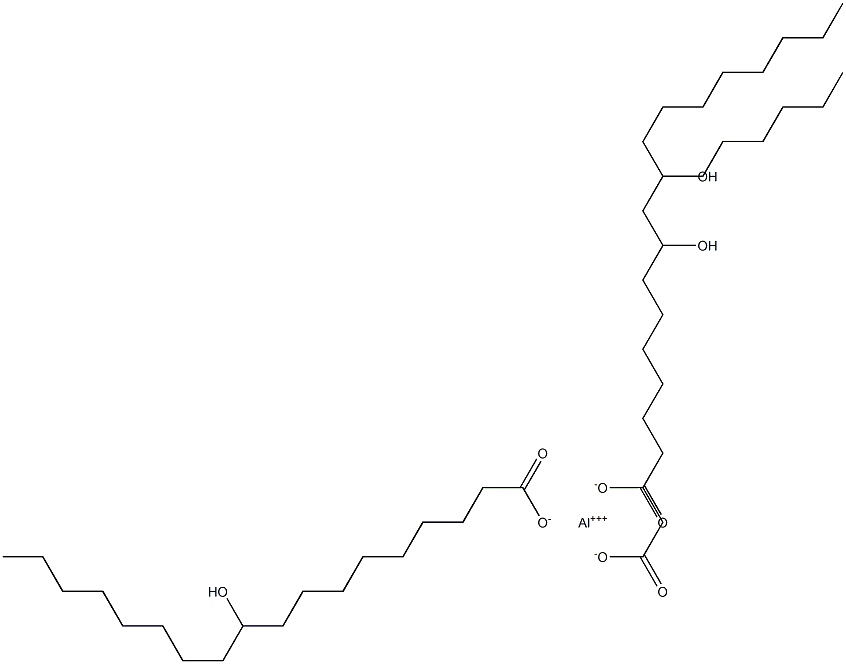 Tris(10-hydroxystearic acid)aluminum salt Struktur