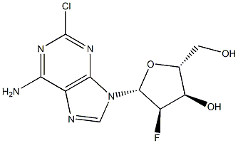 2-Chloro-2'-fluoro-2'-deoxyadenosine Struktur