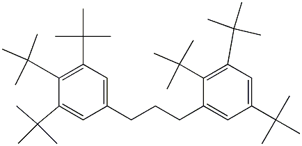 1-(2,3,5-Tri-tert-butylphenyl)-3-(3,4,5-tri-tert-butylphenyl)propane Struktur