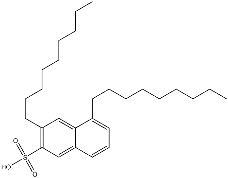 3,5-Dinonyl-2-naphthalenesulfonic acid Struktur