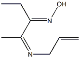 3-(Hydroxyimino)-2-[(2-propenyl)imino]pentane Struktur