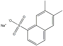 6,7-Dimethyl-1-naphthalenesulfonic acid sodium salt Struktur