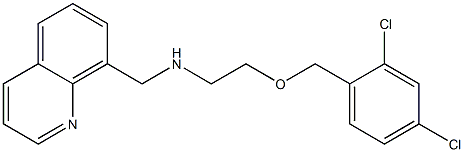 N-[2-(2,4-Dichlorobenzyloxy)ethyl]-8-quinolinylmethanamine Struktur