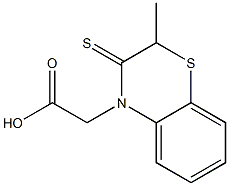 2-Methyl-2,3-dihydro-3-thioxo-4H-1,4-benzothiazine-4-acetic acid Struktur