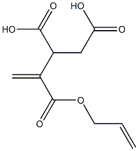 3-Butene-1,2,3-tricarboxylic acid 3-(2-propenyl) ester Struktur