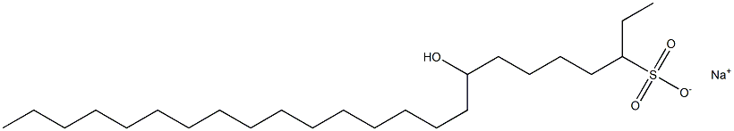 8-Hydroxytetracosane-3-sulfonic acid sodium salt Struktur