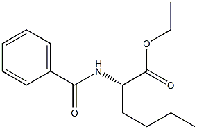 [S,(-)]-2-(Benzoylamino)hexanoic acid ethyl ester Struktur