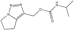 3-(Isopropylcarbamoyloxymethyl)-5,6-dihydro-4H-pyrrolo[1,2-c][1,2,3]triazole Struktur