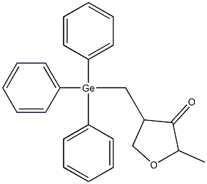 2-Methyl-4-[(triphenylgermyl)methyl]-4,5-dihydrofuran-3(2H)-one Struktur