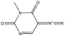 5-Diazo-3-methylpyrimidine-2,4(3H,5H)-dione Struktur