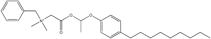 N,N-Dimethyl-N-benzyl-N-[[[1-(4-nonylphenyloxy)ethyl]oxycarbonyl]methyl]aminium Struktur