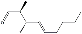 (2S,3S,4E)-2,3-Dimethyl-4-nonenal Struktur