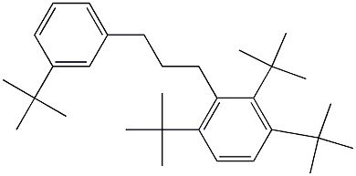 1-(2,3,6-Tri-tert-butylphenyl)-3-(3-tert-butylphenyl)propane Struktur