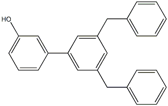 3-(3,5-Dibenzylphenyl)phenol Struktur