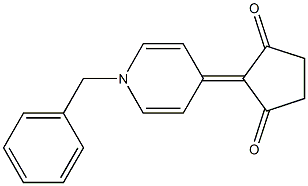 1-Benzyl-1,4-dihydro-4-(2,5-dioxocyclopentylidene)pyridine Struktur