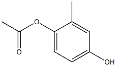 Acetic acid 4-hydroxy-2-methylphenyl ester Struktur