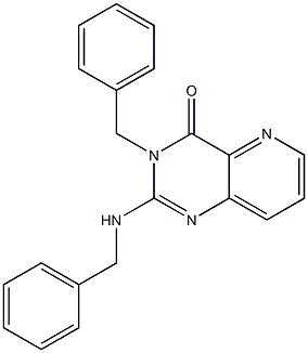 3-Benzyl-2-benzylaminopyrido[3,2-d]pyrimidin-4(3H)-one Struktur