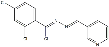 3-Pyridinecarbaldehyde [chloro(2,4-dichlorophenyl)methylene]hydrazone Struktur