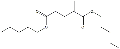 2-Methyleneglutaric acid dipentyl ester Struktur