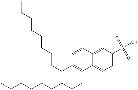 5,6-Dinonyl-2-naphthalenesulfonic acid Struktur