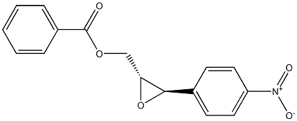 (2R,3R)-1-Benzoyloxy-2,3-epoxy-3-(4-nitrophenyl)propane Struktur