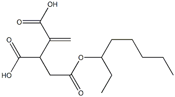 3-Butene-1,2,3-tricarboxylic acid 3-octyl ester Struktur