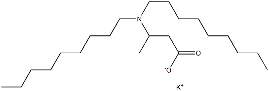 3-(Dinonylamino)butyric acid potassium salt Struktur