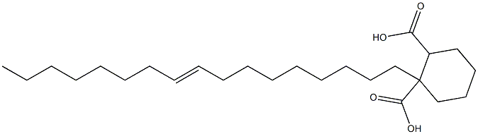 Cyclohexane-1,2-dicarboxylic acid hydrogen 1-(9-heptadecenyl) ester Struktur