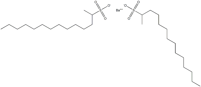 Bis(tetradecane-2-sulfonic acid)barium salt Struktur