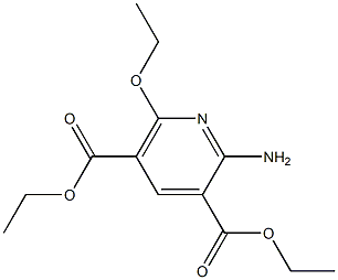 2-Amino-6-ethoxypyridine-3,5-dicarboxylic acid diethyl ester Struktur