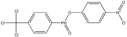 4-(Trichloromethyl)phenylphosphinic acid 4-nitrophenyl ester Struktur